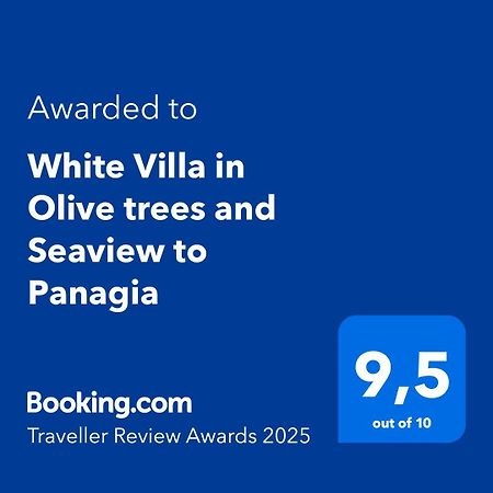 White Villa In Olive Trees And Seaview To Panagia อัลมิโรโปตามอส ภายนอก รูปภาพ