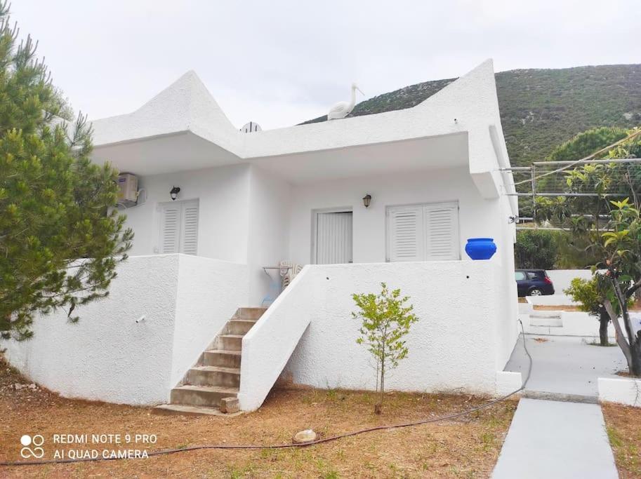 White Villa In Olive Trees And Seaview To Panagia อัลมิโรโปตามอส ภายนอก รูปภาพ