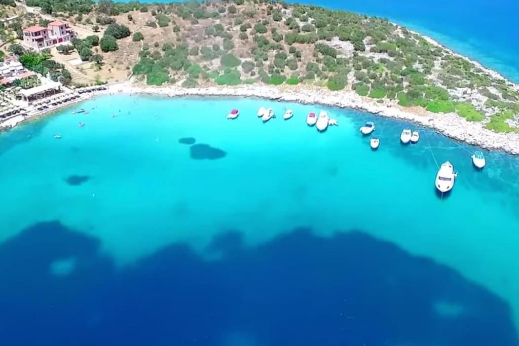 White Villa In Olive Trees And Seaview To Panagia อัลมิโรโปตามอส ภายนอก รูปภาพ