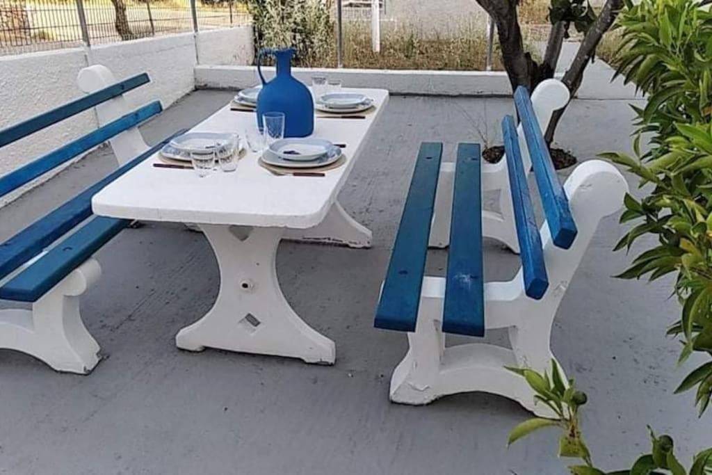White Villa In Olive Trees And Seaview To Panagia อัลมิโรโปตามอส ภายนอก รูปภาพ
