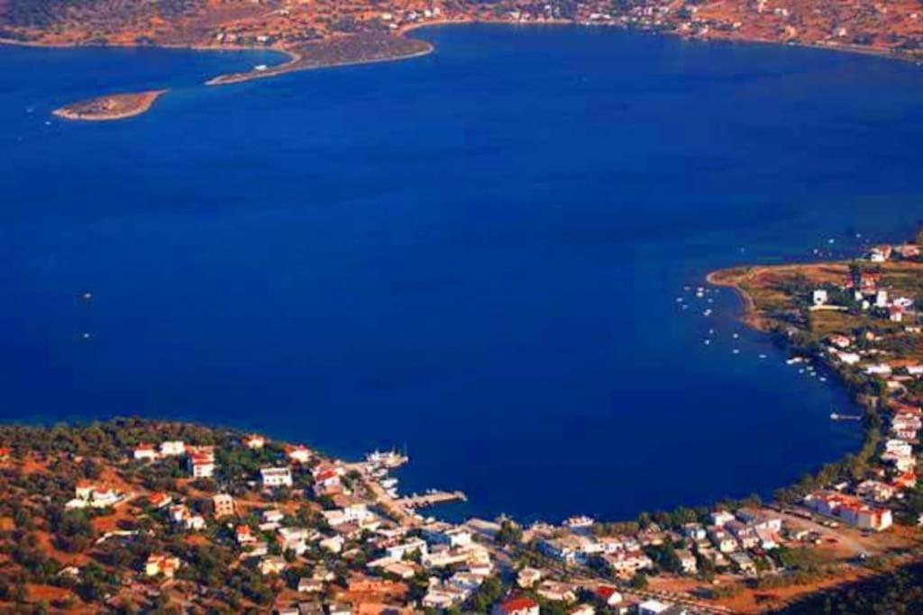 White Villa In Olive Trees And Seaview To Panagia อัลมิโรโปตามอส ภายนอก รูปภาพ