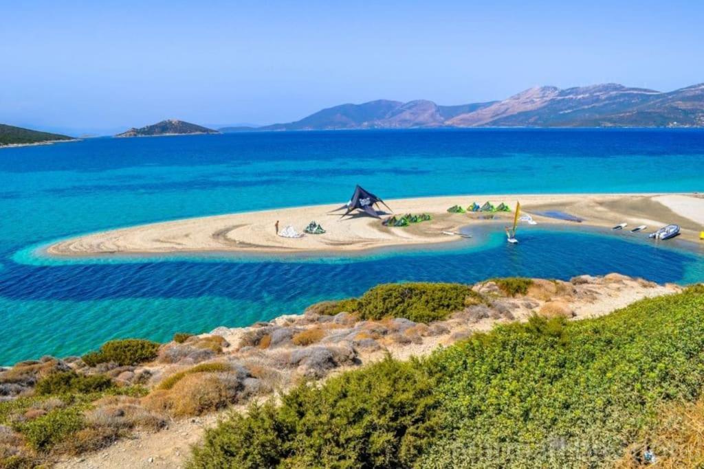 White Villa In Olive Trees And Seaview To Panagia อัลมิโรโปตามอส ภายนอก รูปภาพ